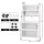 Artiss Kitchen Storage Cabinet 80x40x164cm White Pegboard Shelves Flip Doors 75kg Top Capacity 164cm