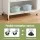 Artiss Kitchen Storage Cabinet 80x40x164cm White Pegboard Shelves Flip Doors 75kg Top Capacity 164cm