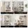 Artiss Kitchen Storage Cabinet 80x40x164cm White Pegboard Shelves Flip Doors 75kg Top Capacity 164cm