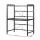 Artiss Adjustable Microwave Stand 40-60cm Metal 25kg Per Tier 2-Tier Kitchen Storage Shelf with Hooks Black