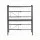 Artiss Adjustable Microwave Stand 40-60cm Metal 25kg Per Tier 2-Tier Kitchen Storage Shelf with Hooks Black