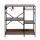 Artiss 3-Tier Kitchen Rack 90CM with 2 Power Outlets Microwave Storage Shelf Metal Frame PB Board 6 Hooks