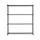 Artiss 4-Tier Metal Kitchen Rack 152x45x187cm Black Heavy-Duty Shelving with Wheels and Adjustable Feet