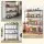Artiss 4-Tier Metal Kitchen Rack 152x45x187cm Black Heavy-Duty Shelving with Wheels and Adjustable Feet