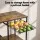 Artiss 4-Tier Kitchen Rack with Pull Out Basket 6 Hooks Microwave Shelf Metal PB Board 90x39x134cm