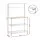 Artiss 4-Tier Metal Kitchen Rack 90x34x151cm Silver Heavy Duty Microwave Shelf Organiser with 40kg per shelf capacity