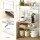 Artiss 4-Tier Metal Kitchen Rack 90x34x151cm Silver Heavy Duty Microwave Shelf Organiser with 40kg per shelf capacity