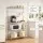 Artiss 4-Tier Metal Kitchen Rack 90x34x151cm Silver Heavy Duty Microwave Shelf Organiser with 40kg per shelf capacity