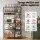 Artiss 96cm x 170cm Kitchen Rack with 2 Power Outlets 12 Hooks Pull Out Basket Microwave Shelf Black Brown