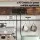 Artiss 96cm x 170cm Kitchen Rack with 2 Power Outlets 12 Hooks Pull Out Basket Microwave Shelf Black Brown