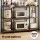 Artiss Kitchen Rack 120cm x 170cm Black Brown Metal Frame Microwave Shelf with 6 Hooks 20kg Capacity