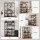 Artiss Kitchen Rack 120cm x 170cm Black Brown Metal Frame Microwave Shelf with 6 Hooks 20kg Capacity