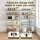 Artiss 5-Tier Metal Kitchen Rack 120x45x179cm Heavy Duty Adjustable Shelving 180kg Per Tier Silver Storage