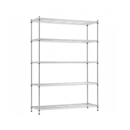 Artiss 5-Tier Metal Kitchen Rack 120x45x179cm Heavy Duty Adjustable Shelving 180kg Per Tier Silver Storage