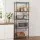Artiss 5-Tier Metal Kitchen Rack Shelving Unit 55x30x150cm Adjustable Heavy Duty Storage Shelf Black for Pantry
