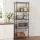 Artiss 5-Tier Metal Kitchen Rack Shelving Unit 55x30x150cm Adjustable Heavy Duty Storage Shelf Black for Pantry