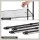 Artiss 5-Tier Metal Kitchen Rack Shelving Unit 55x30x150cm Adjustable Heavy Duty Storage Shelf Black for Pantry