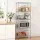 Artiss 5-Tier Metal Kitchen Shelf 60x35x150cm Silver Adjustable Storage Shelving Unit 50kg Per Tier