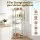 Artiss 5-Tier Metal Kitchen Shelf 60x35x150cm Silver Adjustable Storage Shelving Unit 50kg Per Tier