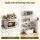 Artiss 5-Tier Metal Kitchen Shelf 60x35x150cm Silver Adjustable Storage Shelving Unit 50kg Per Tier