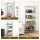 Artiss 5-Tier Metal Kitchen Shelf 60x35x150cm Silver Adjustable Storage Shelving Unit 50kg Per Tier