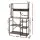 Artiss 5-Tier Kitchen Rack 90x40x153cm with 2 Power Outlets Reinforced Metal Frame PB Shelves (Black)