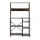Artiss 5-Tier Kitchen Rack 90x40x153cm with 2 Power Outlets Reinforced Metal Frame PB Shelves (Black)