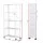 Artiss 5-Tier Foldable Kitchen Bakers Rack 71cm Microwave Stand Metal Storage Shelf with Caster Wheels White