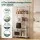 Artiss 5-Tier Foldable Kitchen Bakers Rack 71cm Microwave Stand Metal Storage Shelf with Caster Wheels White