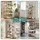 Artiss 5-Tier Foldable Kitchen Bakers Rack 71cm Microwave Stand Metal Storage Shelf with Caster Wheels White
