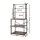 Artiss 6-Tier Kitchen Rack Microwave Storage Shelf 80cm x 167cm Black Brown Heavy Duty Shelving Unit
