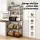 Artiss 6-Tier Kitchen Rack Microwave Storage Shelf 80cm x 167cm Black Brown Heavy Duty Shelving Unit