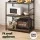 Artiss 6-Tier Kitchen Rack Microwave Storage Shelf 80cm x 167cm Black Brown Heavy Duty Shelving Unit