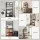 Artiss 6-Tier Kitchen Rack Microwave Storage Shelf 80cm x 167cm Black Brown Heavy Duty Shelving Unit