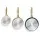 5-Star Chef 3PCS Ceramic Frying Pan Set – Non-Stick, Cast Aluminium, Multi-Colour, Stainless Steel Handles