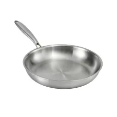 5-Star Chef 30cm Tri-Ply Stainless Steel Frying Pan Uncoated 304 Surface Induction Ready 30cm x 5.5cm