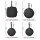 5-Star Chef Cast Iron Fry Pan Set 14/16/20/24cm Induction Gas Ceramic Campfire Durable Non-Coated Cookware
