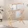 Artiss Bamboo Clothes Airer: Eco-Friendly Foldable Rack with 11 Bars, Smooth Varnish Finish, 74x36x107cm, Easy Assembly