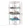 Devanti Electric Heated Towel Rail Rack - Foldable, 30 Bars, 300W, Aluminium, Quiet Operation, 71.5x71.5x143cm,