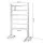 Devanti Freestanding Electric Heated Towel Rail – 6-Bar, Anti-Corrosion Aluminium, Quick Heat, Energy Efficient, 100W