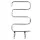 Devanti Electric Heated Towel Rail 5 Bars Freestanding Stainless Steel Clothes Dryer Warmer with Waterproof Switch