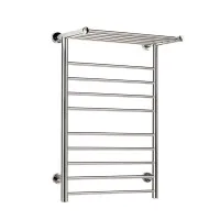 Devanti Electric Heated Towel Rail 14 Bars Wall Mounted Stainless Steel Clothes Dryer Warmer 130W with Mounting Kit Devanti Electric Heated Towel Rail 14 Bars Wall Mounted Stainless Steel Clothes Dryer Warmer 130W with Mounting Kit