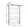 Devanti Electric Heated Towel Rail 14 Bars Wall Mounted Stainless Steel Clothes Dryer Warmer 130W with Mounting Kit