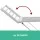 Devanti Electric Heated Towel Rail Rack, 18-Bars, Freestanding, Foldable, 220W, Quick Heat, Energy Efficient, Aluminium