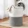 Artiss Woven Cotton Rope Laundry Basket 47L White Grey Foldable Handles 47x60cm Stylish Hamper 47L Storage