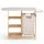 Artiss Bamboo Laundry Hamper with Ironing Board 38L Basket 3 Shelves Natural Light Grey All-in-One Utility