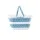 Artiss Large Foldable Laundry Basket Hamper 51x39x28cm Blue & White Plastic, Ventilated, Lightweight Storage Organiser