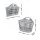 Artiss Large Foldable Laundry Basket Hamper, 49x36x39cm Grey Plastic, Ventilated, Lightweight, Easy Carry Handle