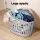 Artiss Large Foldable Laundry Basket Hamper, 49x36x39cm Grey Plastic, Ventilated, Lightweight, Easy Carry Handle