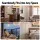 Artiss Modern Industrial Floor Lamp with Clear Glass Shade Gold Metal E27 Foot Switch Bulb Not Included
